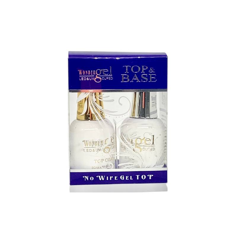 WonderGel - Base Coat & No Wipe Top Coat Duo 15ml each