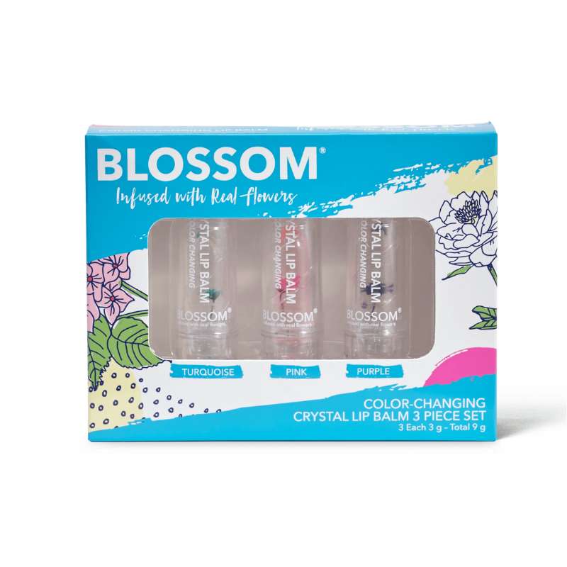Blossom 3pc Colour Changing Lip Balm Gift Set