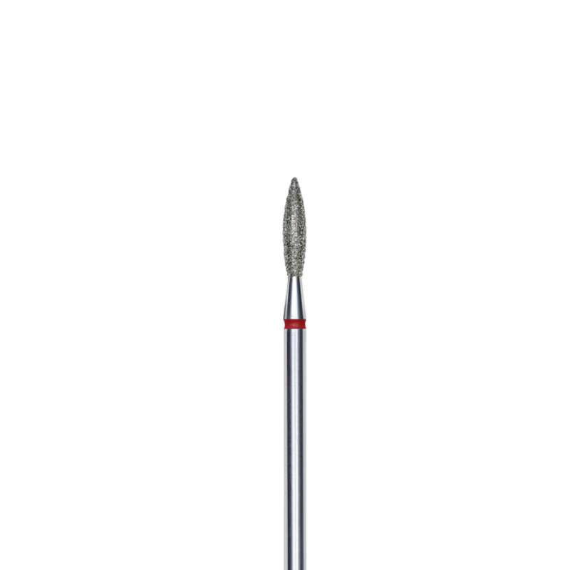 Staleks - Diamond Nail Drill Bit Flame Red EXPERT head diameter 2.3 mm/10 mm