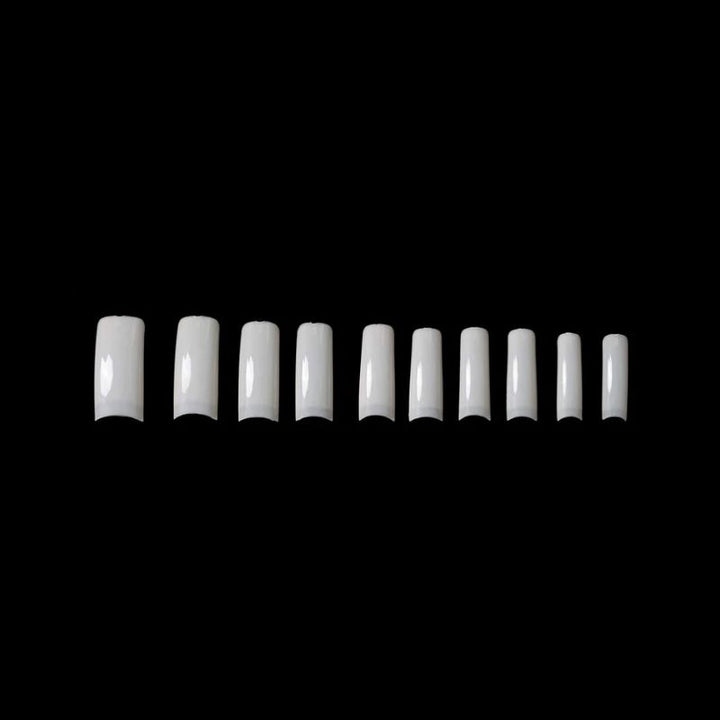 White Square Half Well Tips 504pcs with Case (dis)