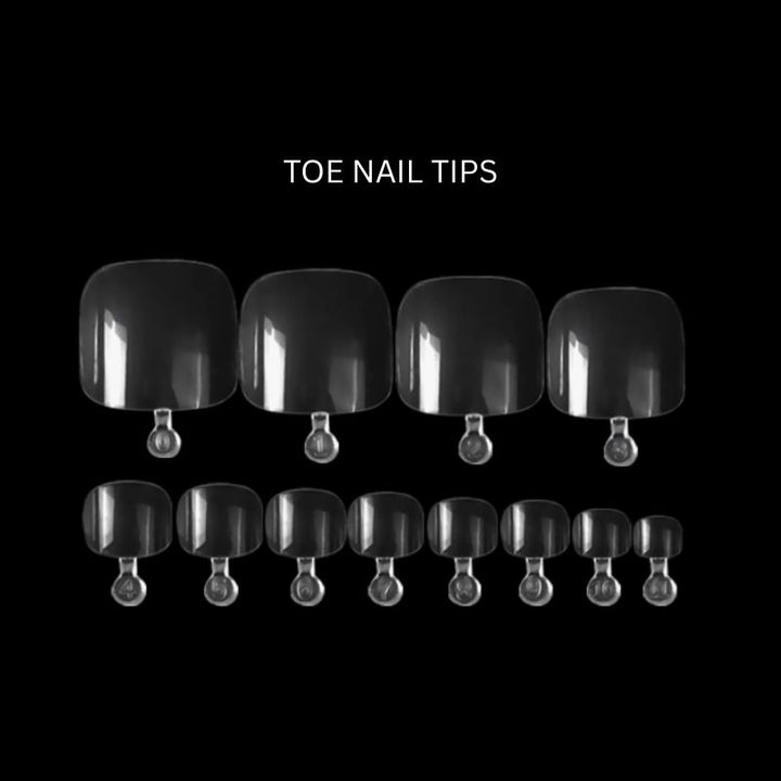 Toe Nail Cover Tips - Clear