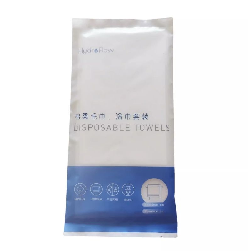 2pc Disposable Towel Set - Small & Large