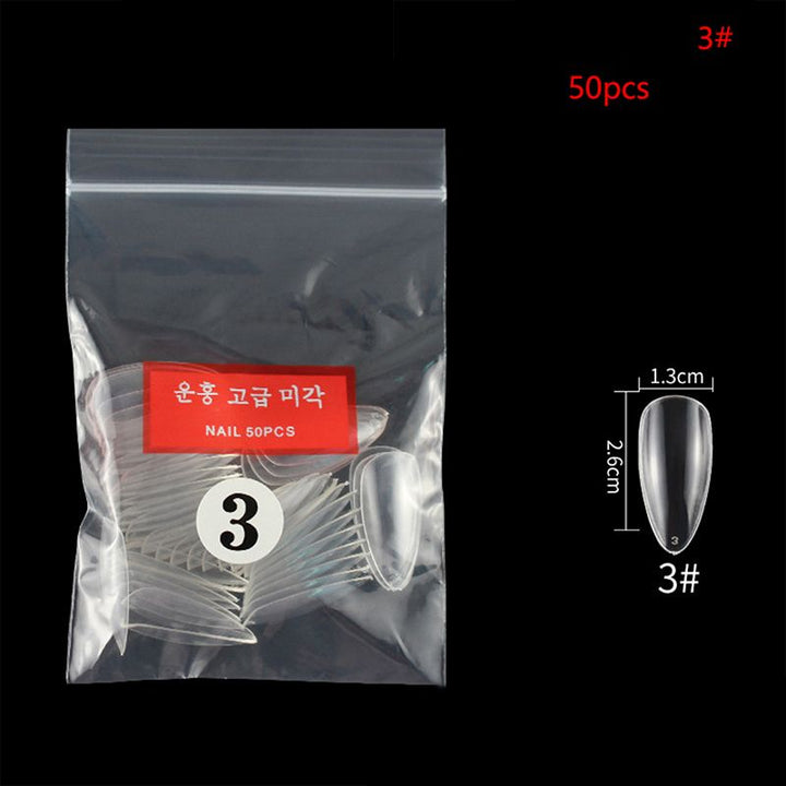 Refill Clear Full Cover Tips - 50pcs/bag