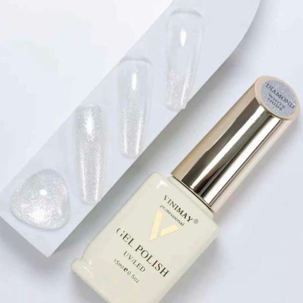 Vinimay - Diamond Gel Polish - White Shine