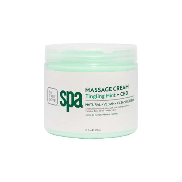 BCL Tingling Mint + CBD Massage Cream 450g