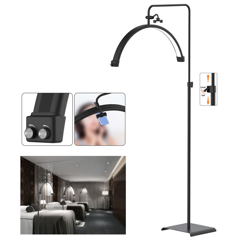 NEW - Black LED Moon Light on Stand