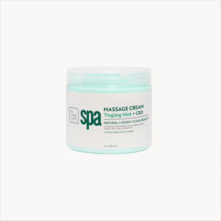 BCL Tingling Mint + CBD Massage Cream 450g