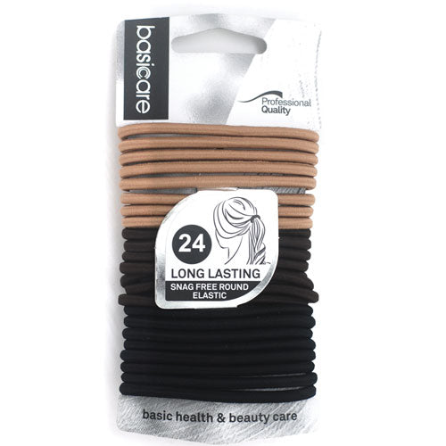 BC - 4mm Elastic,mix with khaki,brown and black,24pcs per pack