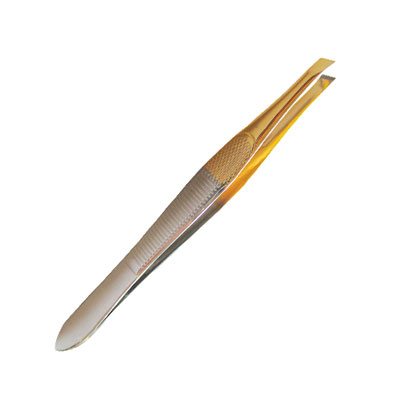 Slanted Tip Tweezers (slanted golden tips)