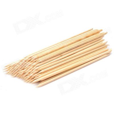 Orange Wood Sticks Short - 100pcs