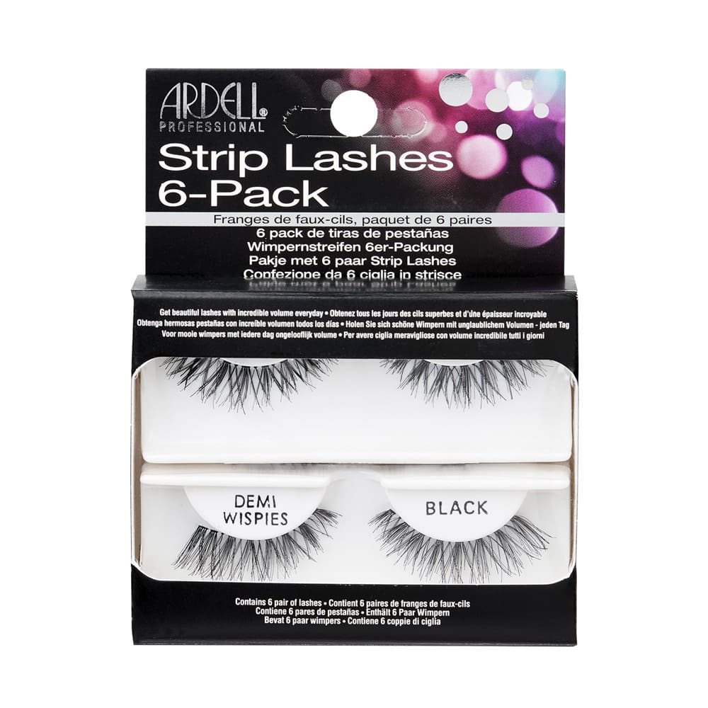 Ardell Lashes 6 pack - Demi Wispies Black ( 6pcs/pk)