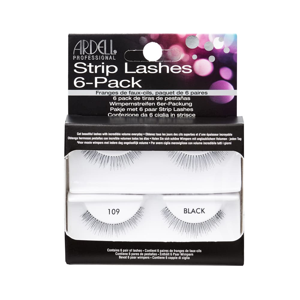 Ardell Lashes 6 pack - 109 Black ( 6pcs/pk)