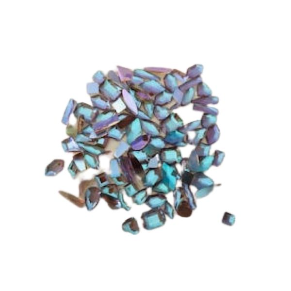 Blue/Purple Iridescent Flat Back Gems