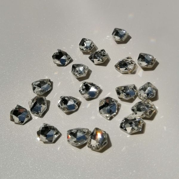 3D Jewels Clear Hexagon 20pc