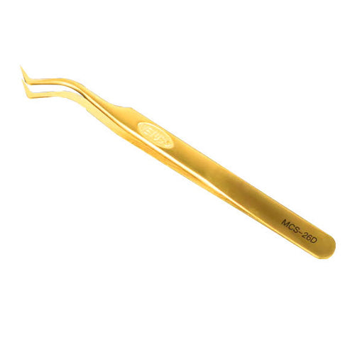 (Swiss Quality) VETUS Golden Tweezers - Ultimate Volume 133mm