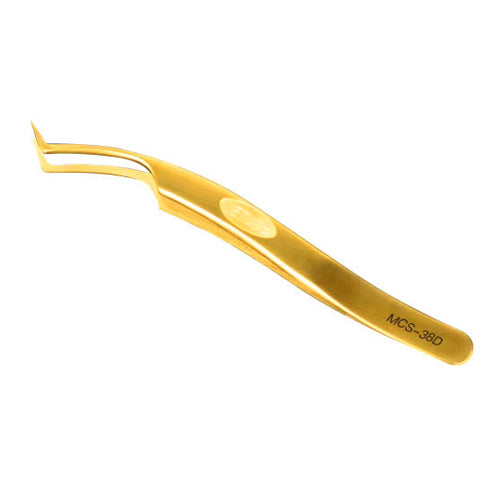 (Swiss Quality) VETUS Golden Tweezers - Ultimate Volume 120mm