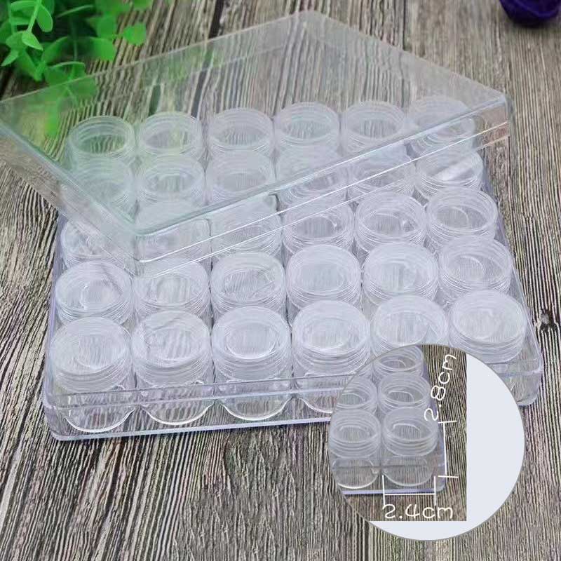 30 Screw Cap Pots in Container