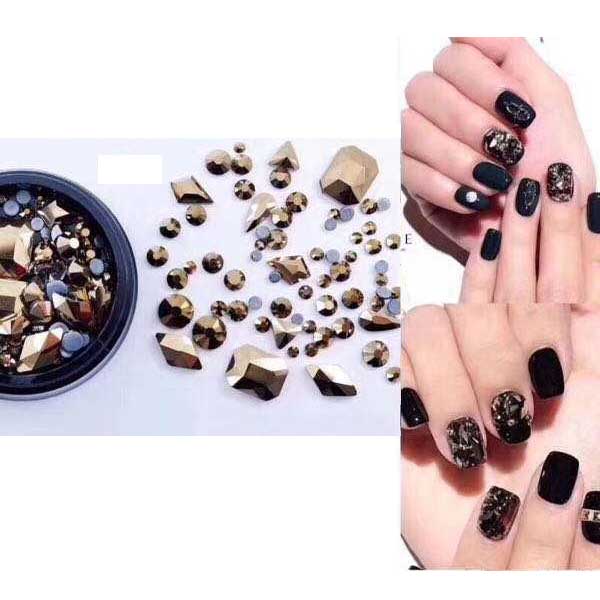 3D NA Bronze Gold Gems Mixed Pot