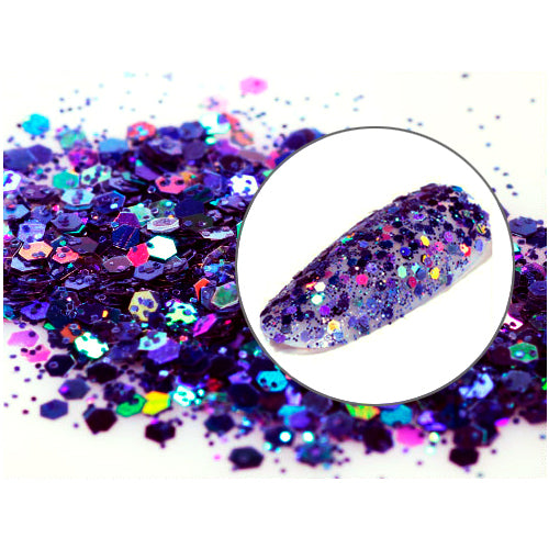 Mixed Size Glitter - Midnight Galaxy (KD06-2)