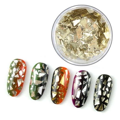 Silver Champagne Chrome Flakes (#B0217)