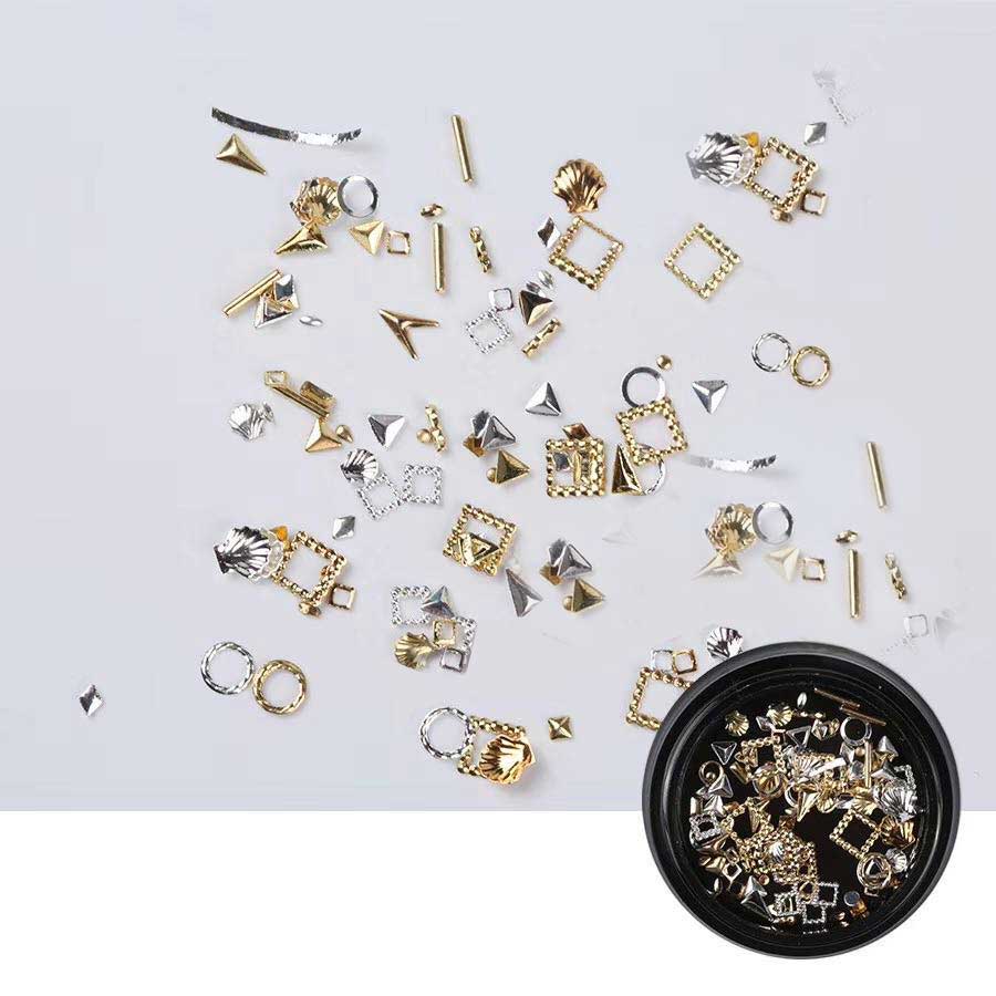 3D Arts - Gold / Silver Rivets, Hollow Shapes