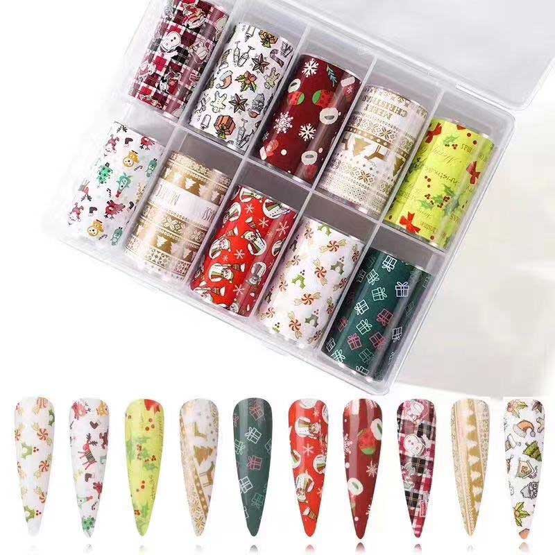 Xmas Foil Kit - 10 assorted Christmas Design