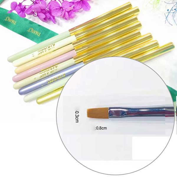 Kirame Nail Art Brush Long Flat #1