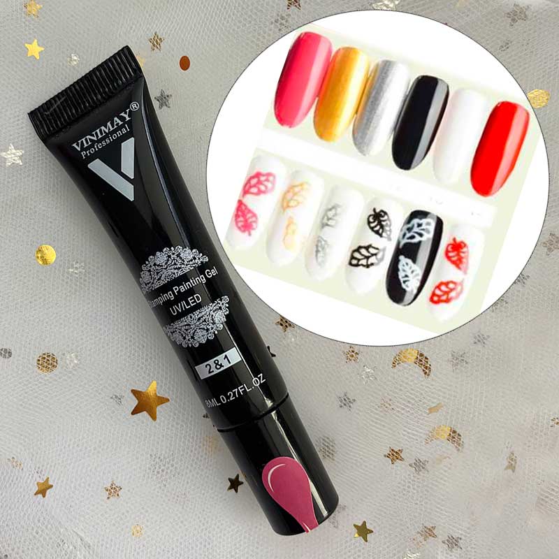 Vinimay Stamping / Painting Gel Color - UV& LED 8ml Pink