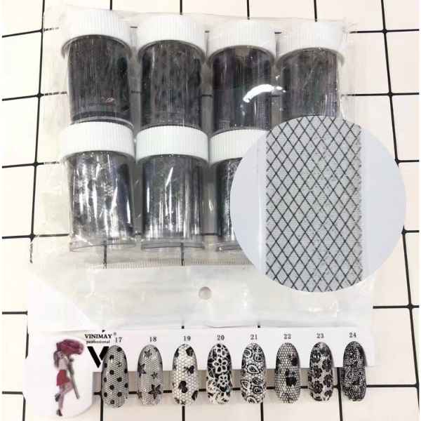 NA Transfer Foil Black Diamond Pattern