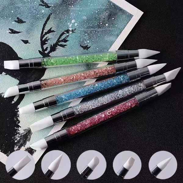 Double Ended Soft Silicone Brush 5 pack