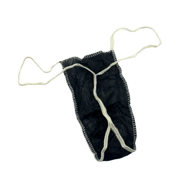 Black Disposable G-Strings 10pcs/pk