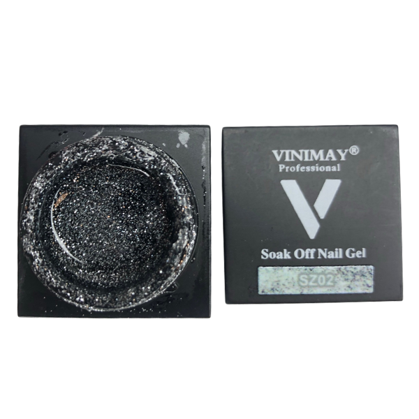 High Density Metallic Pigment Gel - Black/Silver