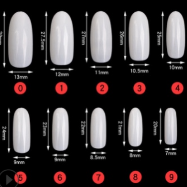Nail Extension Tips - 100pcs/Box - Full Cover