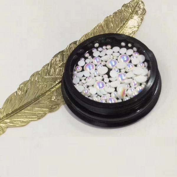 Gold flat 2025 back pearls