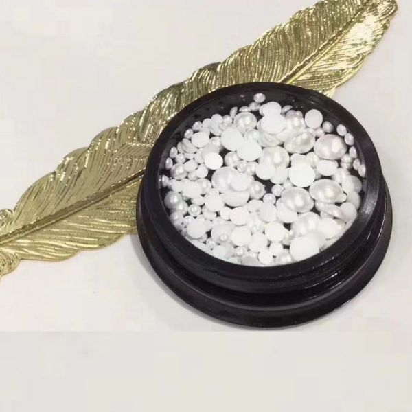 Flat Back Pearls - Mixed Pot