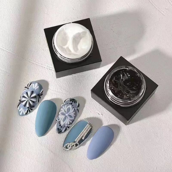 White Gel Paste Embossing Pot