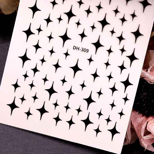 BLACK STAR STICKERS