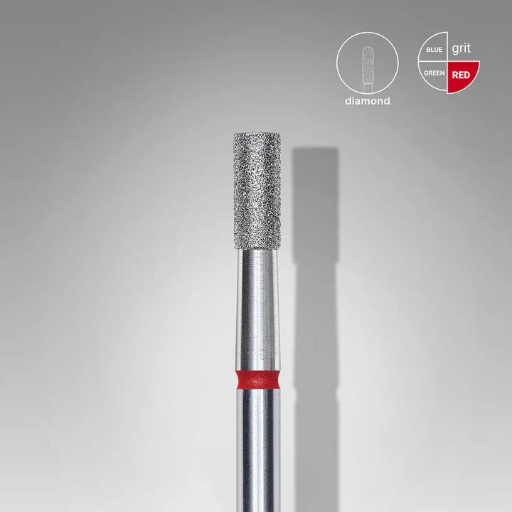 Staleks - Diamond Red Cylinder Drill Bit EXPERT 2.5mm/6mm