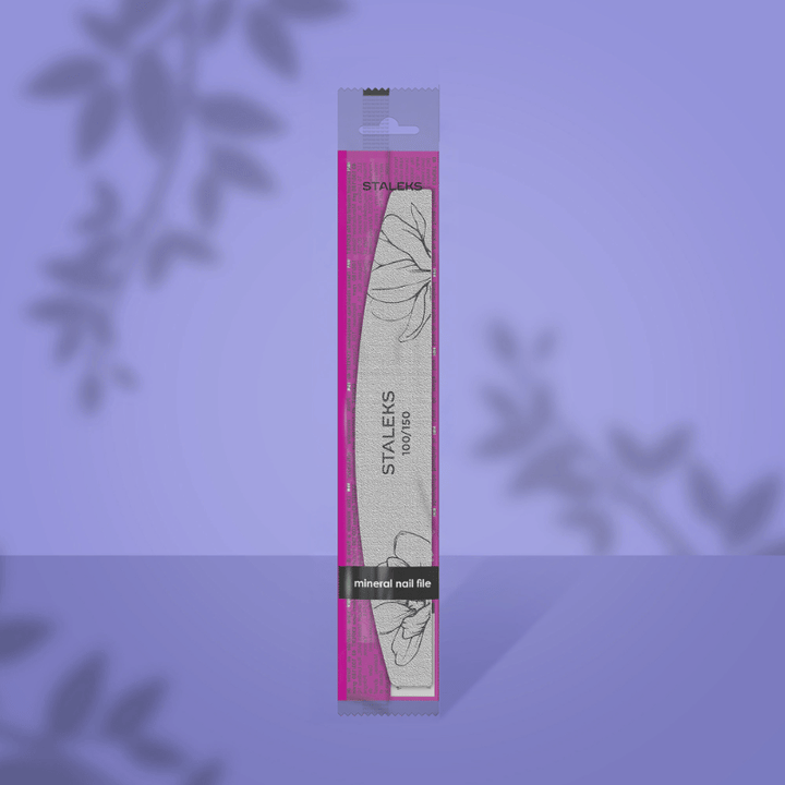 Staleks - Crescent Mineral Nail file EXPERT 40 100/150 grit (25 pcs)