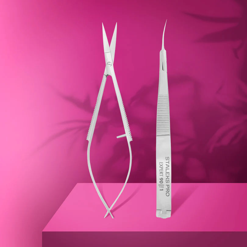 Staleks - Professional Micro Scissors - Cuticle & Brow Expert 90 Type 1