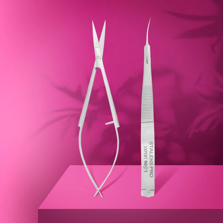 Staleks - Professional Micro Scissors - Cuticle & Brow Expert 90 Type 1