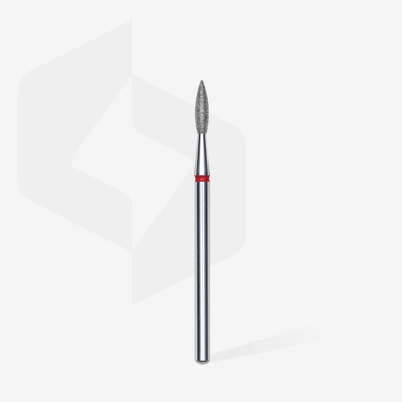 Staleks - Diamond Nail Drill Bit Sharp Red Flame 2.1mm/8mm