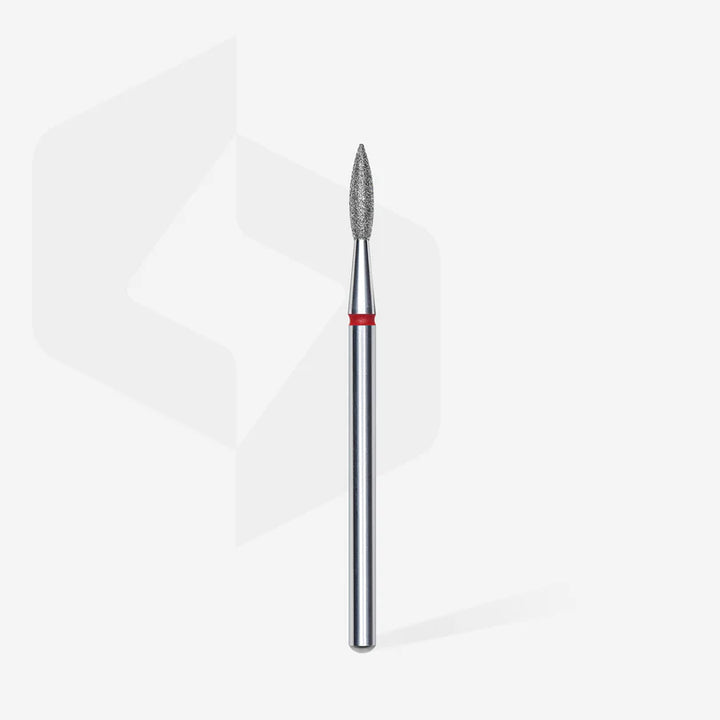 Staleks - Diamond Nail Drill Bit Sharp Red Flame 2.1mm/8mm