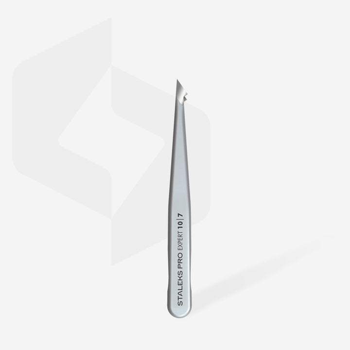 Staleks - Eyebrow tweezers EXPERT 10 TYPE 7 (pointed slant)