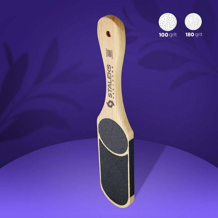 STALEKS BEAUTY & CARE 10 TYPE 3 Double-sided wooden foot file, 60/80/100/120 grit