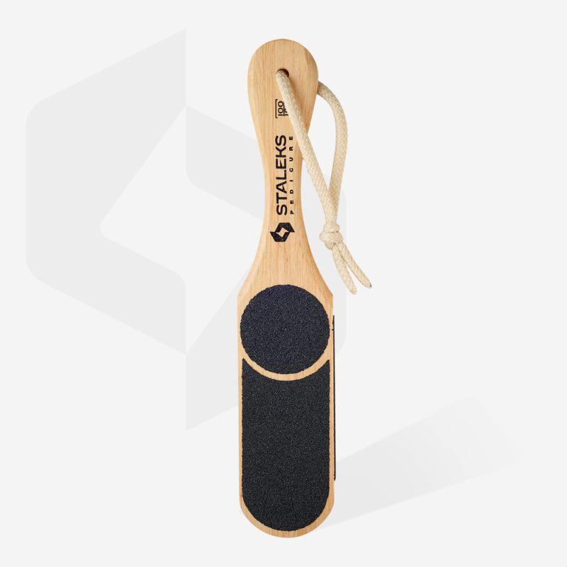 STALEKS BEAUTY & CARE 10 TYPE 3 Double-sided wooden foot file, 60/80/100/120 grit