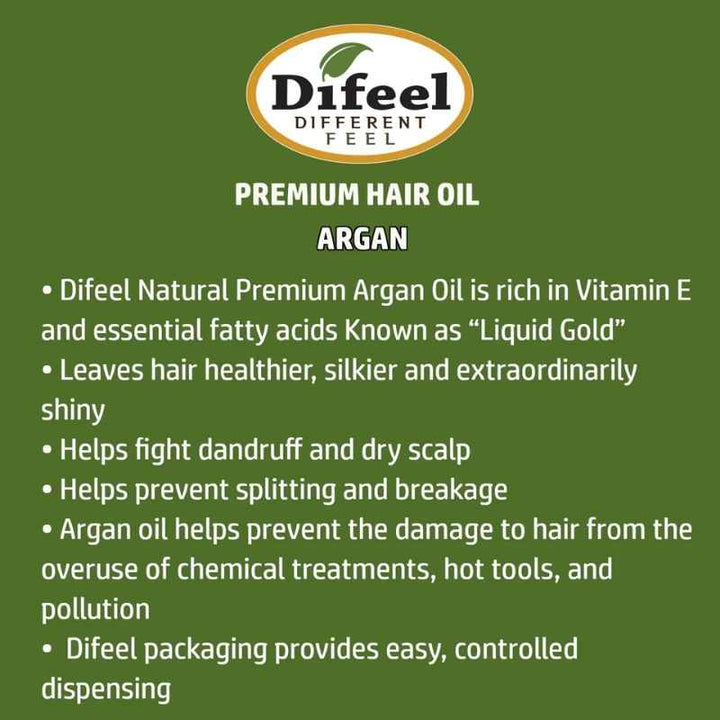 Difeel Premium Hair Oil 75ml - Argan