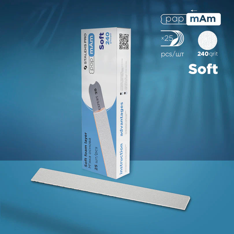 Staleks - Disposable White on Soft Foam Layer - Expert 20 - 240 grit