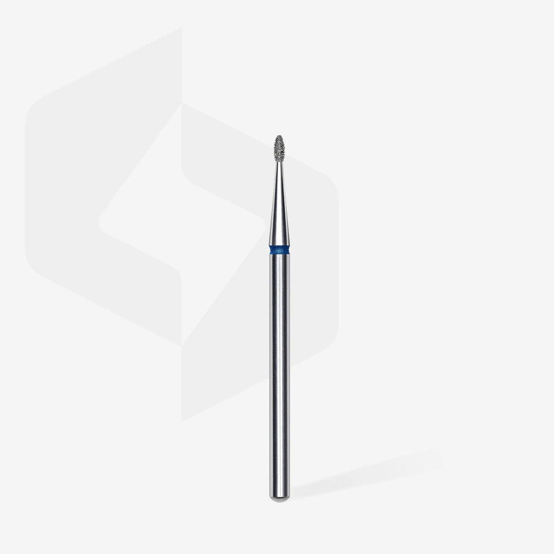 STALEKS EXPERT Diamond nail drill bit rounded bud blue, head diameter 1,2 mm, working part 3 mm