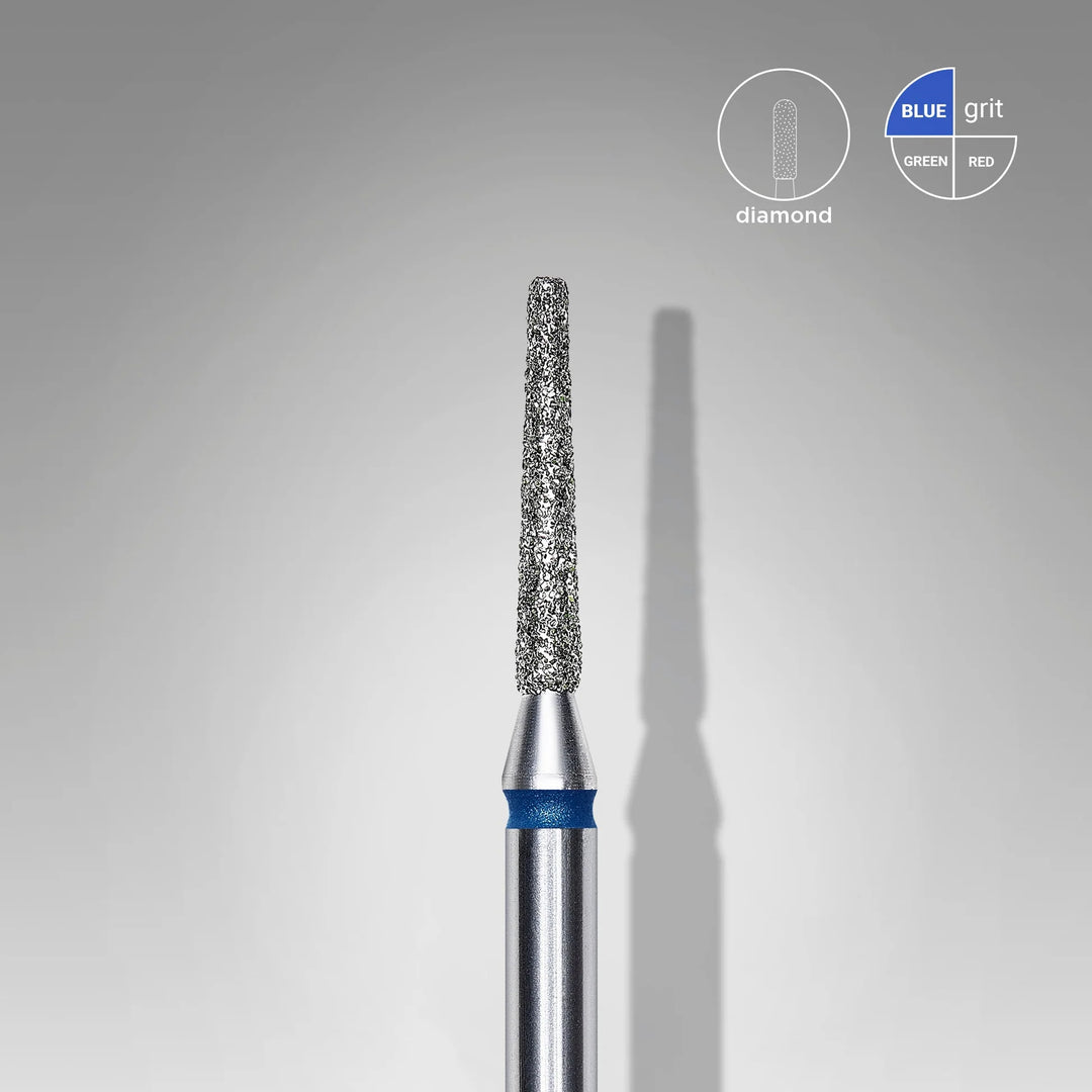 STALEKS EXPERT Diamond nail drill bit frustum blue, head diameter 1,6 mm, working part 10 mm
